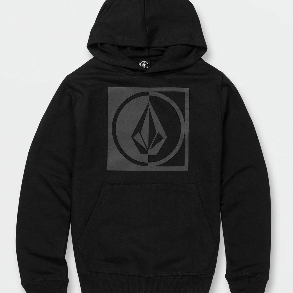 BIG BOYS ROUNDABOUT PULLOVER FLEECE HOODIE - BLACK COMBO